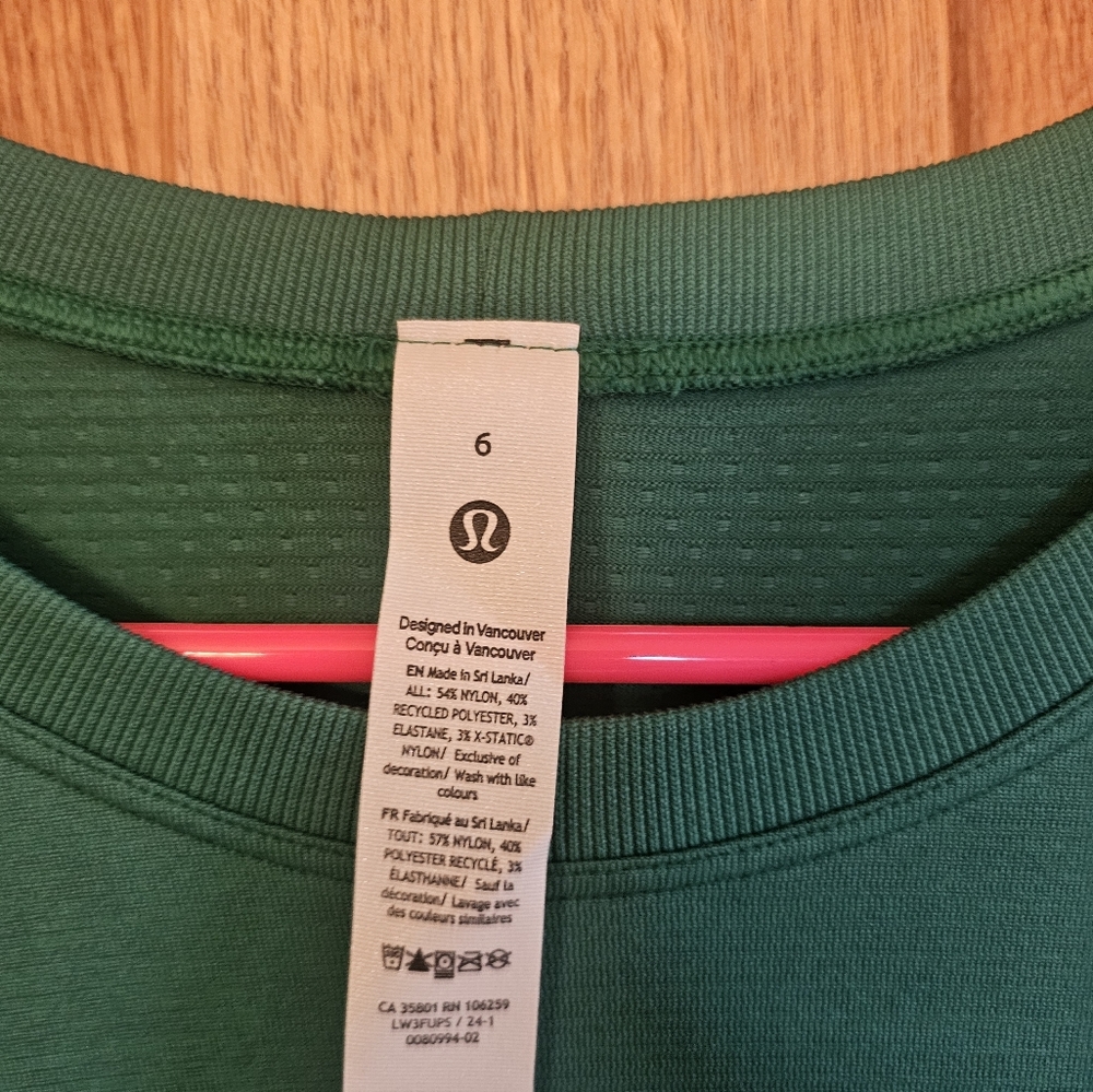 Lululemon Women’s Swiftly Relaxed Long-Sleeve Shirt Size 6 Cascadia Green CASG - Picture 3 of 4